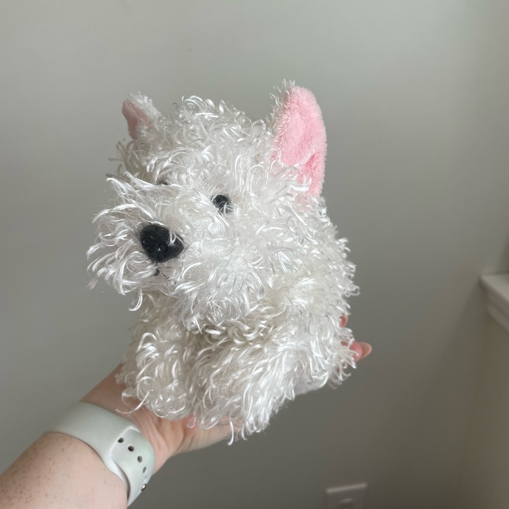 White Fluffy Dog Plush Toy WEBKINZ